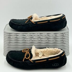 UGG Dakota Suede Slippers Black Size 9 UGG Dakota Mocassin Black